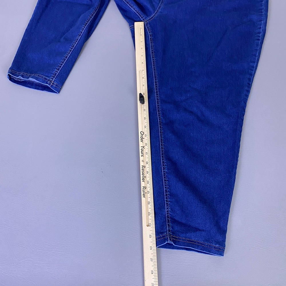 Terra & Sky Jeggings Jeans Women's Plus 5X 32W-34W Blue Medium Wash Skinny EUC - Picture 8 of 12